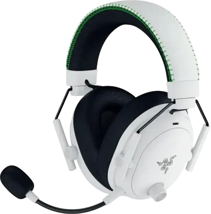 Razer BlackShark V3 Pro Wireless Gaming Headset, White, TriForce Bio-Cellulose 50mm Drivers, HyperSpeed Gen-2, Bluetooth, ANC, THX Spatial Audio, PC/Console, Wireless/Wired