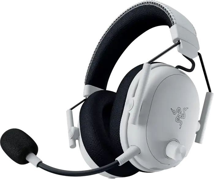 Razer BlackShark V3 Pro Wireless Gaming Headset, White, TriForce Bio-Cellulose 50mm Drivers, HyperSpeed Gen-2, Bluetooth, ANC, THX Spatial Audio, PC/Console, Wireless/Wired