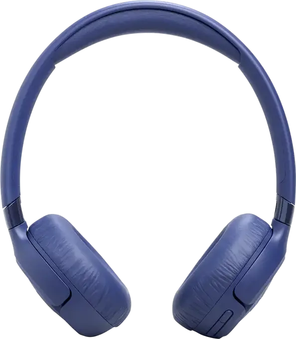 JBL Tune 680NC Wireless and Wired On-Ear Headphones, Blue, Adaptive Active Noise Cancelling, Pure Bass Sound, Spatial Sound, 76h Battery, Multipoint Connection, 1.2m Cable