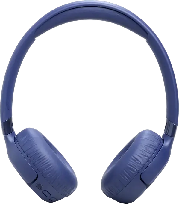 JBL Tune 680NC Wireless and Wired On-Ear Headphones, Blue, Adaptive Active Noise Cancelling, Pure Bass Sound, Spatial Sound, 76h Battery, Multipoint Connection, 1.2m Cable