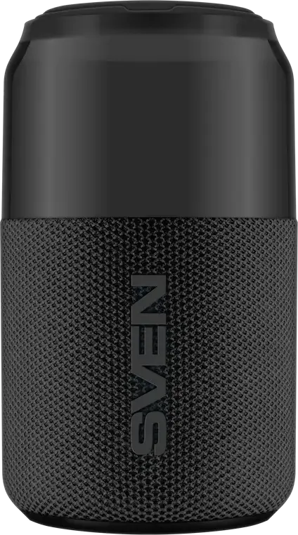 SVEN PS-130 Portable Bluetooth Speaker, 10W RMS, 1800mAh Battery, Up to 24h Playtime, TWS Support, RGB Lighting, USB Type-C, USB Flash Drive, 1.0 Audio System