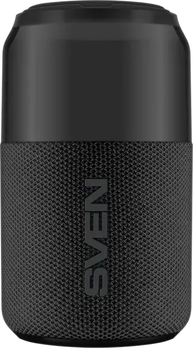 SVEN PS-130 Portable Bluetooth Speaker, 10W RMS, 1800mAh Battery, Up to 24h Playtime, TWS Support, RGB Lighting, USB Type-C, USB Flash Drive, 1.0 Audio System