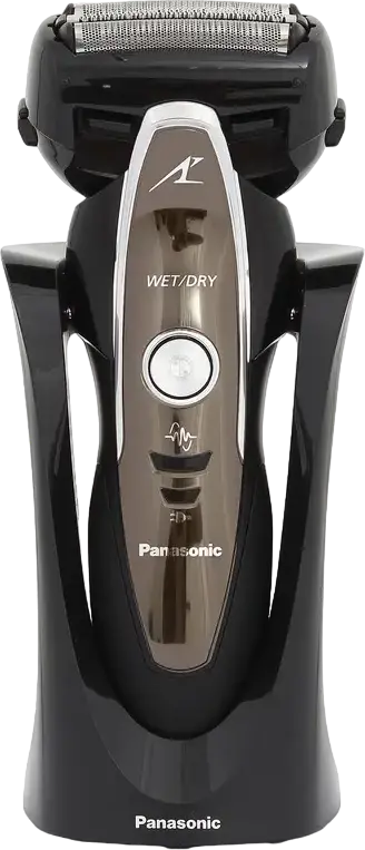 Aparat de ras electric cu sita Panasonic ES-ST25, Motor Linear 13,000 rpm, 3 Lame din Otel Japonez, Wet & Dry, Baterie Li-Ion, Impermeabil, Negru