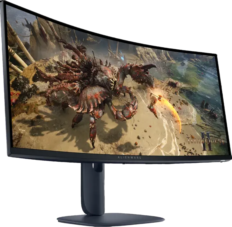 34" Monitor Gaming DELL AW3425DWM, VA 3440x1440 WQHD, Negru
