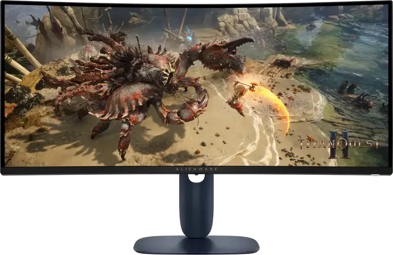 Monitor Gaming Dell Alienware AW3425DWM 34 inch Curbat WQHD, Panel VA, 3440x1440, 180Hz, 1ms GtG, 1500R, HDR400, FreeSync Premium, HDMI 2.1, DP 1.4