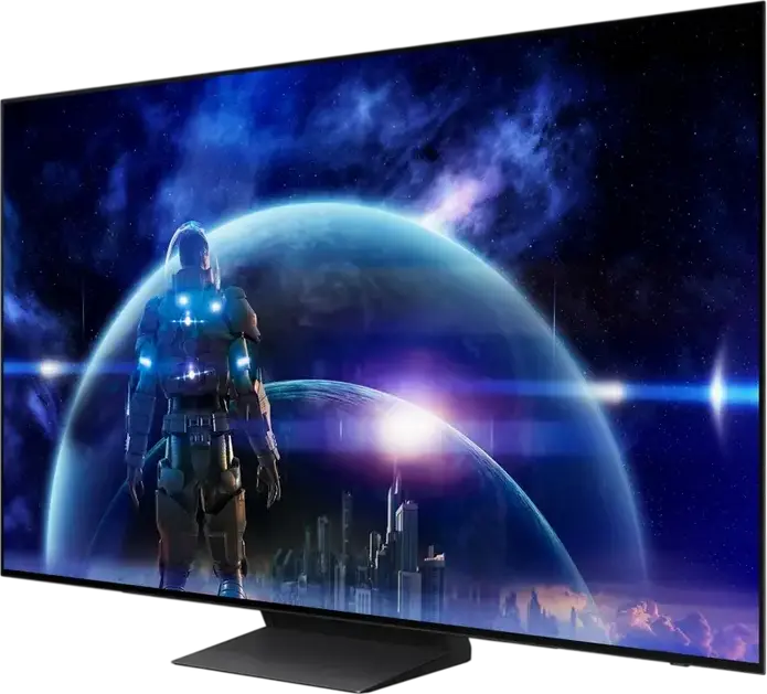 Samsung QE48S90HAEXUA Smart TV 48" QD-OLED 4K UHD, 165Hz, HDR10+, Dolby Atmos, NVIDIA G-SYNC, AMD FreeSync Premium Pro, Tizen OS, Negru