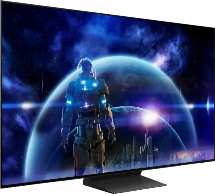 Samsung QE48S90HAEXUA Smart TV 48" QD-OLED 4K UHD, 165Hz, HDR10+, Dolby Atmos, NVIDIA G-SYNC, AMD FreeSync Premium Pro, Tizen OS, Negru