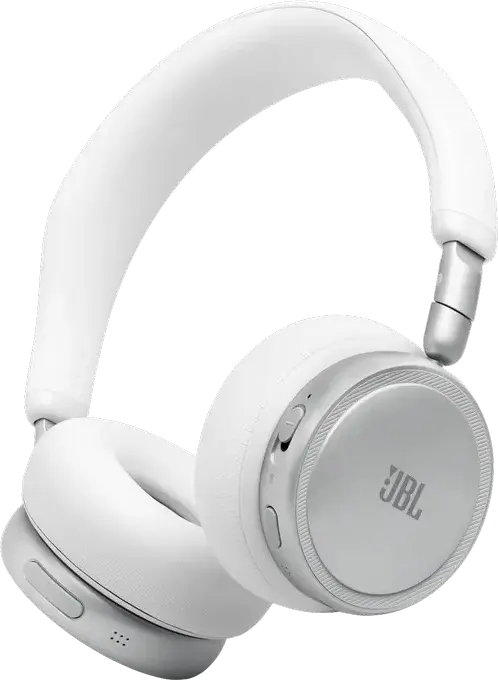 JBL Live 680NC Wireless On-Ear Headphones, White, Adaptive Noise Cancelling 2.0, Hi-Res Audio, Spatial Sound, 80h Battery, Bluetooth 6.0, Multi-point Connection