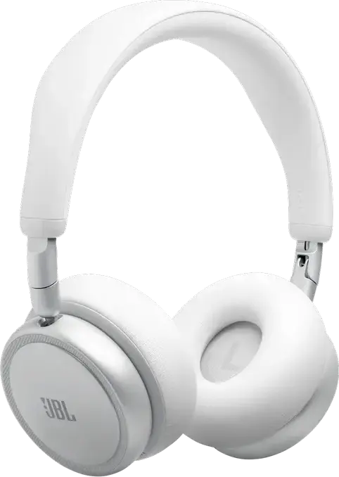 JBL Live 680NC Wireless On-Ear Headphones, White, Adaptive Noise Cancelling 2.0, Hi-Res Audio, Spatial Sound, 80h Battery, Bluetooth 6.0, Multi-point Connection