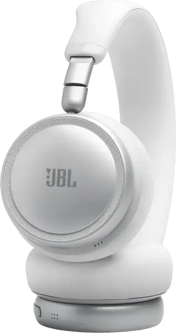 JBL Live 680NC Wireless On-Ear Headphones, White, Adaptive Noise Cancelling 2.0, Hi-Res Audio, Spatial Sound, 80h Battery, Bluetooth 6.0, Multi-point Connection