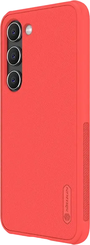Husa Nillkin Super Frosted Shield Pro pentru Samsung Galaxy S23, Protectie Shockproof din PC și TPU, Anti-Amprente, Grip Non-Slip, Roșu