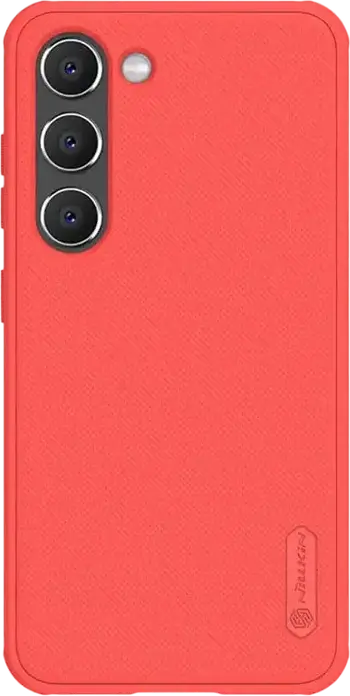 Husa Nillkin Super Frosted Shield Pro pentru Samsung Galaxy S23, Protectie Shockproof din PC și TPU, Anti-Amprente, Grip Non-Slip, Roșu