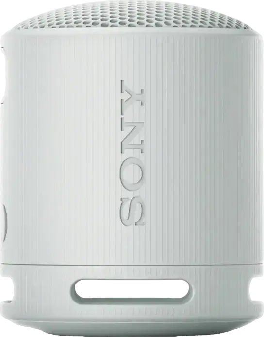 Sony SRS-XB100 Portable Wireless Bluetooth Speaker, Light Gray, IP67 Water & Dust Resistant, 16h Battery Life, USB-C, Stereo Pair Support, 2.5W Output