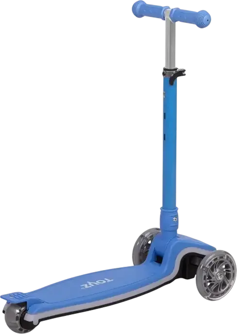 Caretero Toyz Carbon 3-Wheel Kids Scooter, Aluminum Frame, Luminous LED Wheels and Light Strip, Max Load 50kg, Ages 3-12 Years
