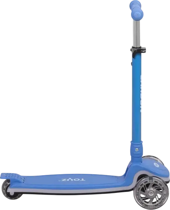Caretero Toyz Carbon 3-Wheel Kids Scooter, Aluminum Frame, Luminous LED Wheels and Light Strip, Max Load 50kg, Ages 3-12 Years
