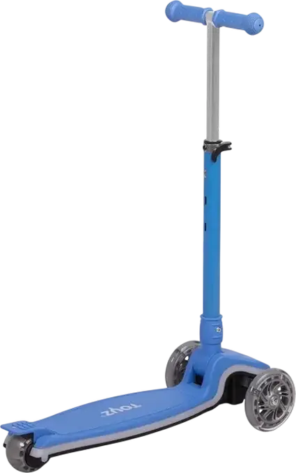 Caretero Toyz Carbon 3-Wheel Kids Scooter, Aluminum Frame, Luminous LED Wheels and Light Strip, Max Load 50kg, Ages 3-12 Years