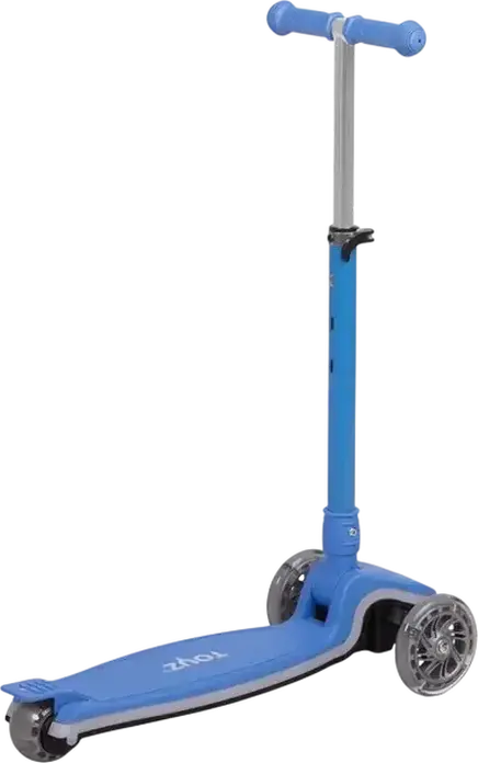 Caretero Toyz Carbon 3-Wheel Kids Scooter, Aluminum Frame, Luminous LED Wheels and Light Strip, Max Load 50kg, Ages 3-12 Years