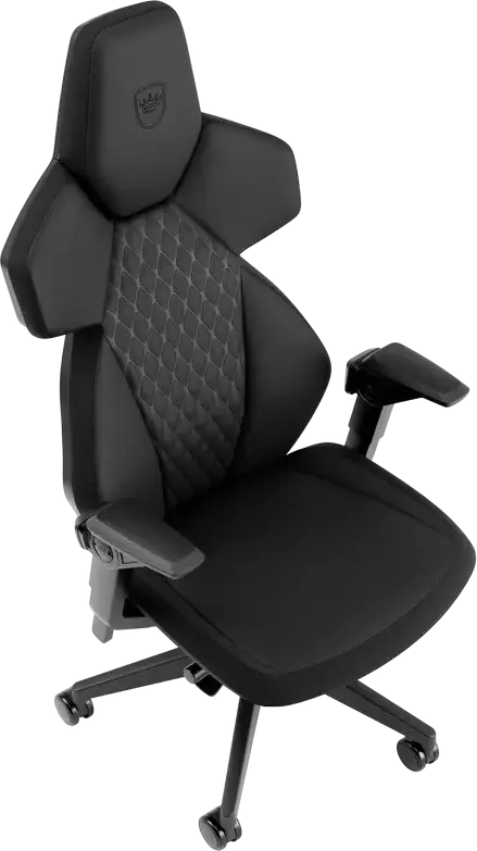 noblechairs Dawn Gaming Chair, Black PU Leather, Cold-foam Filling, Foldable Armrests, Synchro-Mechanism, Adjustable Lumbar Support, Max 110kg