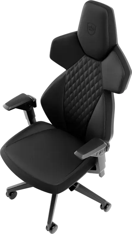 noblechairs Dawn Gaming Chair, Black PU Leather, Cold-foam Filling, Foldable Armrests, Synchro-Mechanism, Adjustable Lumbar Support, Max 110kg