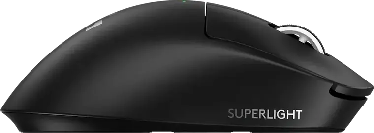 Mouse Gaming Wireless Logitech G PRO X Superlight 2 DEX, Senzor HERO 2 44,000 DPI, Rata Polling 8,000 Hz, Switch-uri Hibride LIGHTFORCE, 60g, Negru