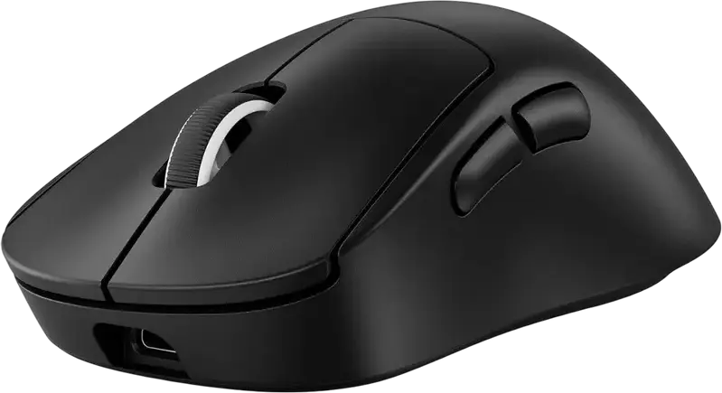 Mouse Gaming Wireless Logitech G PRO X Superlight 2 DEX, Senzor HERO 2 44,000 DPI, Rata Polling 8,000 Hz, Switch-uri Hibride LIGHTFORCE, 60g, Negru
