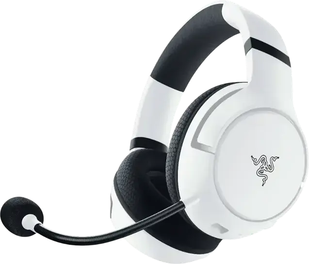 Razer Kaira Wireless Gaming Headset for Xbox Series X|S and Xbox One, White, 50mm Triforce Titanium Drivers, HyperClear Cardioid Mic, FlowKnit Memory Foam