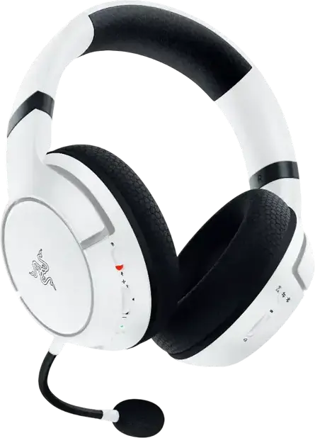 Razer Kaira Wireless Gaming Headset for Xbox Series X|S and Xbox One, White, 50mm Triforce Titanium Drivers, HyperClear Cardioid Mic, FlowKnit Memory Foam