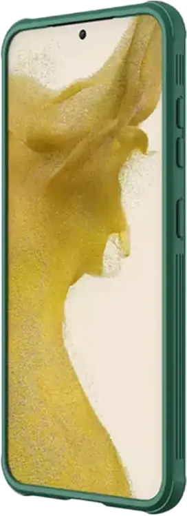 Чехол Nillkin CamShield Pro для Samsung Galaxy S23+, Темно-зеленый, гибридный корпус PC TPU с раздвижной шторкой камеры, противоударные углы, антиотпечатки