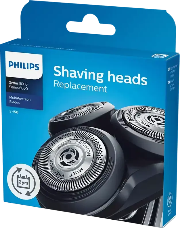 Capete de schimb Philips SH50/50 pentru Series 5000, 6000, AquaTouch, PowerTouch, Star Wars, lame MultiPrecision, Super Lift & Cut, Argintiu