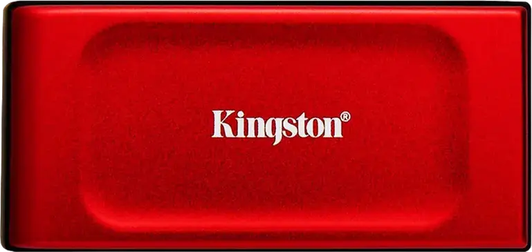 Kingston XS1000 External Portable SSD 2 TB, USB 3.2 Gen 2, Up to 1,050MB/s Read and 1,000MB/s Write, Compact Metal and Plastic Design, Red Dot Award 2024