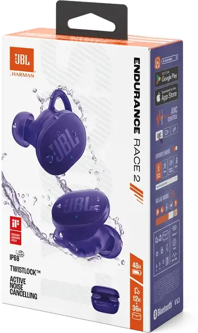 Căști JBL Endurance Race 2, Violet