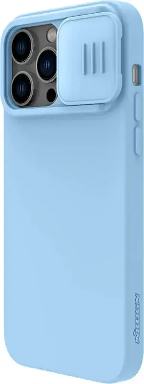 Чехол Nillkin CamShield Silky Silicone для iPhone 14 Pro, жидкий силикон с жестким слоем PC, раздвижная крышка камеры, антиотпечатковое покрытие AF