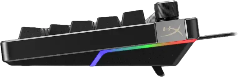 HyperX Alloy Rise 75 Wired Mechanical Gaming Keyboard, 75% Form Factor, Hot-Swappable Pre-lubed Linear Switches, PBT Keycaps, Gasket Mount, 8000Hz Polling, RGB