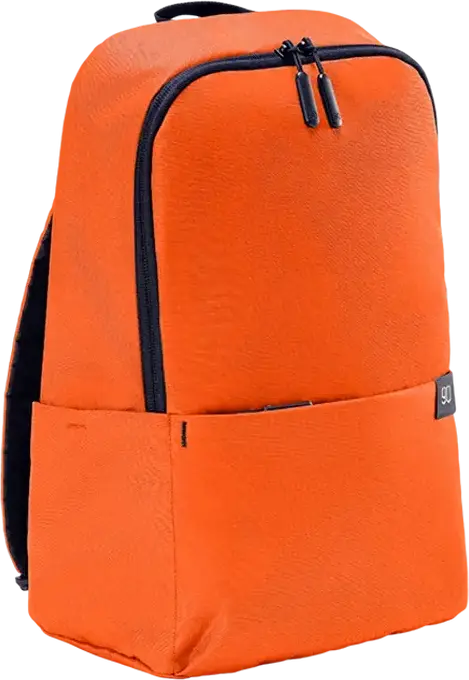 Rucsac Laptop NINETYGO Tiny Lightweight Casual, Compatibil 15.6 inch, Poliester 600D, Capacitate 12L, Rezistent la Apa, Portocaliu