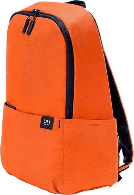 Rucsac Laptop NINETYGO Tiny Lightweight Casual, Compatibil 15.6 inch, Poliester 600D, Capacitate 12L, Rezistent la Apa, Portocaliu
