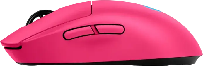 Logitech G Pro 2 LightSpeed Wireless Gaming Mouse, HERO 2 Sensor, 32,000 DPI, 1000Hz, 8 Buttons, Ambidextrous, RGB, 910-007295, Pink