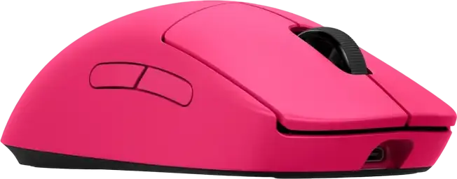Logitech G Pro 2 LightSpeed Wireless Gaming Mouse, HERO 2 Sensor, 32,000 DPI, 1000Hz, 8 Buttons, Ambidextrous, RGB, 910-007295, Pink
