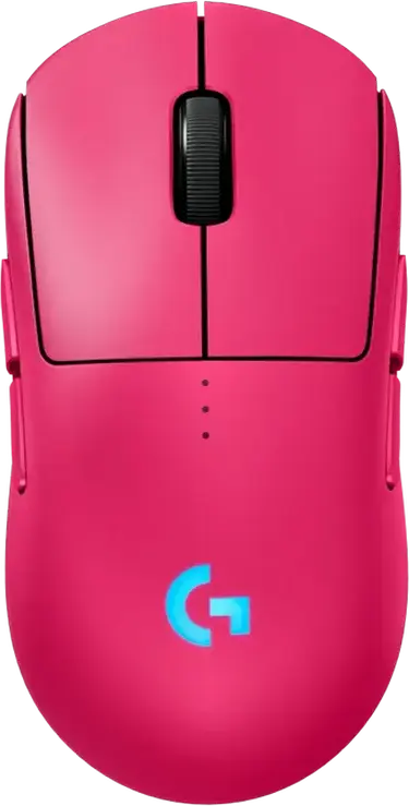 Logitech G Pro 2 LightSpeed Wireless Gaming Mouse, HERO 2 Sensor, 32,000 DPI, 1000Hz, 8 Buttons, Ambidextrous, RGB, 910-007295, Pink