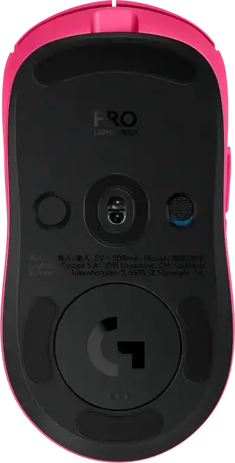 Logitech G Pro 2 LightSpeed Wireless Gaming Mouse, HERO 2 Sensor, 32,000 DPI, 1000Hz, 8 Buttons, Ambidextrous, RGB, 910-007295, Pink
