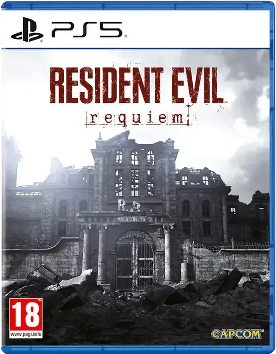 Capcom Resident Evil 9 Requiem for PlayStation 5, Physical Disc, Survival Horror Action-Adventure, 4K Upscale, 60 FPS, PEGI 18