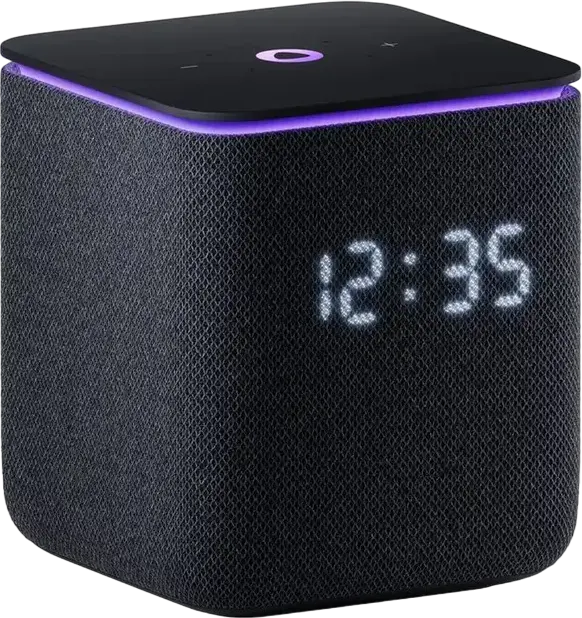 Boxă Inteligentă Yandex Station Midi YNDX-00054 cu Asistent Vocal Alisa, YandexGPT, Hub Zigbee, Putere 24W RMS, Bluetooth 5.0, Wi-Fi, Ceas LED, Negru