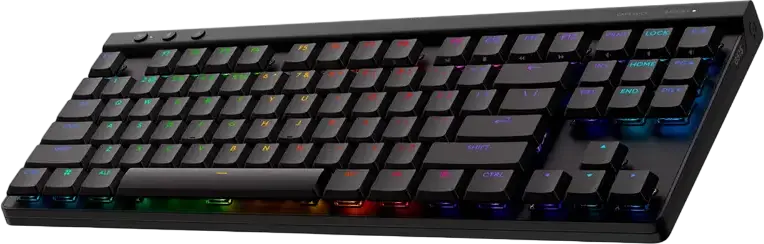 Игровая механическая клавиатура Logitech G515 LIGHTSPEED TKL Low-Profile, беспроводная, английская раскладка, переключатели GL Tactile, PBT-кейкапы, RGB