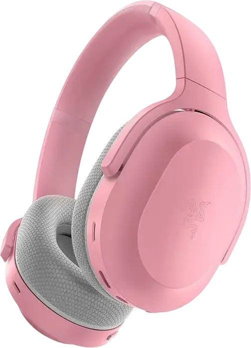 Casca Razer Barracuda Hybrid Gaming si Street, Roz, Wireless 2.4GHz Hyperspeed, Bluetooth, 3.5mm, Difuzoare 50mm Triforce Titanium, THX Spatial Audio, Baterie 40h