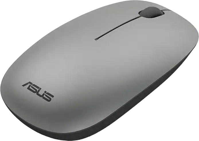ASUS W5000 Wireless Keyboard and Mouse Combo, Gray, English/Russian Layout, 2.4GHz RF, Full-Size Ultra-Thin Low-Profile Chiclet Keyboard, 1600 DPI Optical Mouse, USB, Windows Compatible