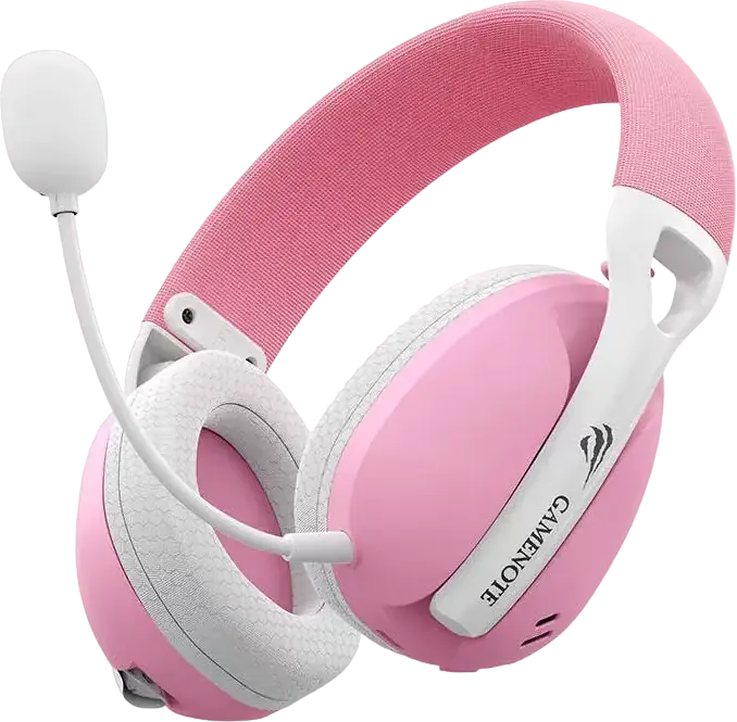 Havit Gamenote Fuxi-H1 Tri-Mode Wireless Gaming Headset, Bluetooth 2.4GHz & USB Type-C Wired, 40mm Dynamic Drivers, Detachable Mic, Low Latency 24ms