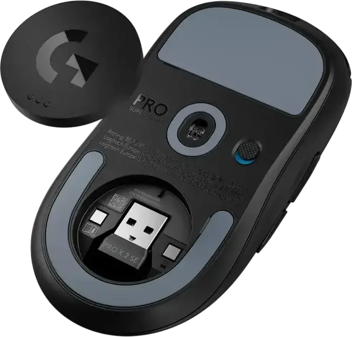 Logitech G PRO X Superlight 2 SE Wireless Gaming Mouse, Black, HERO 2 Sensor 44,000 DPI, LIGHTFORCE Hybrid Switches, 60g Lightweight, LIGHTSPEED Wireless