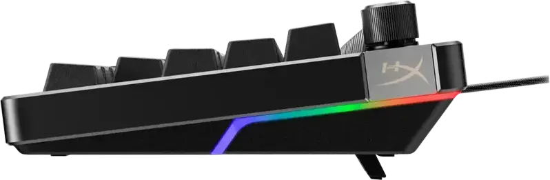 HyperX Alloy Rise 75 Wireless Mechanical Gaming Keyboard, 75% Form Factor, Hot-Swappable Pre-lubed Linear Switches, PBT Keycaps, Gasket Mount, 8000Hz Polling, RGB
