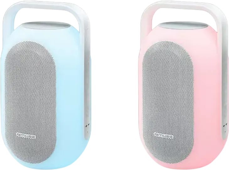 Muse ML-625 BT Portable Bluetooth Speaker, 60W RMS, IPX4 Water Resistant, NFC, USB-C, 4400mAh Battery, Multicolor Ambience Light, White