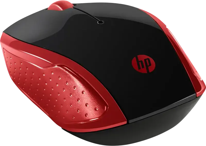 HP Wireless Mouse 200 Empress Optical Mouse 1000 DPI 2.4 GHz RF Wireless Connectivity 10m Range USB Receiver, Red/Black