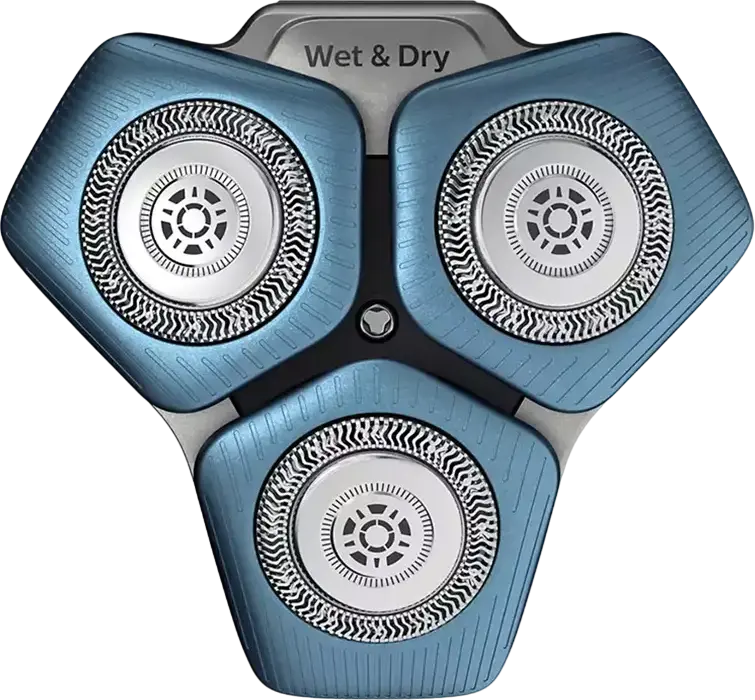 Philips SH71/50 Replacement Rotary Shaver Heads, SteelPrecision Blades for Series 7000 (S7xxx), Series 5000 Angular (S5xxx), and 500 Series, Silver